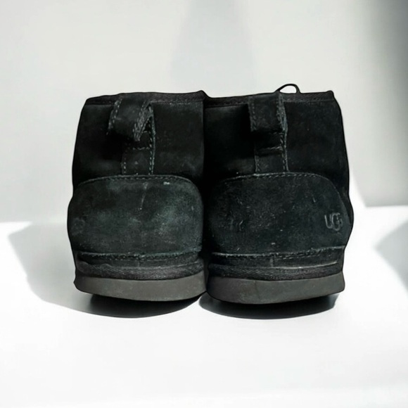 🌻UGG Black Suede Neumel Lace-Up Chukka Boots Men's Size 12 - Picture 3 of 10